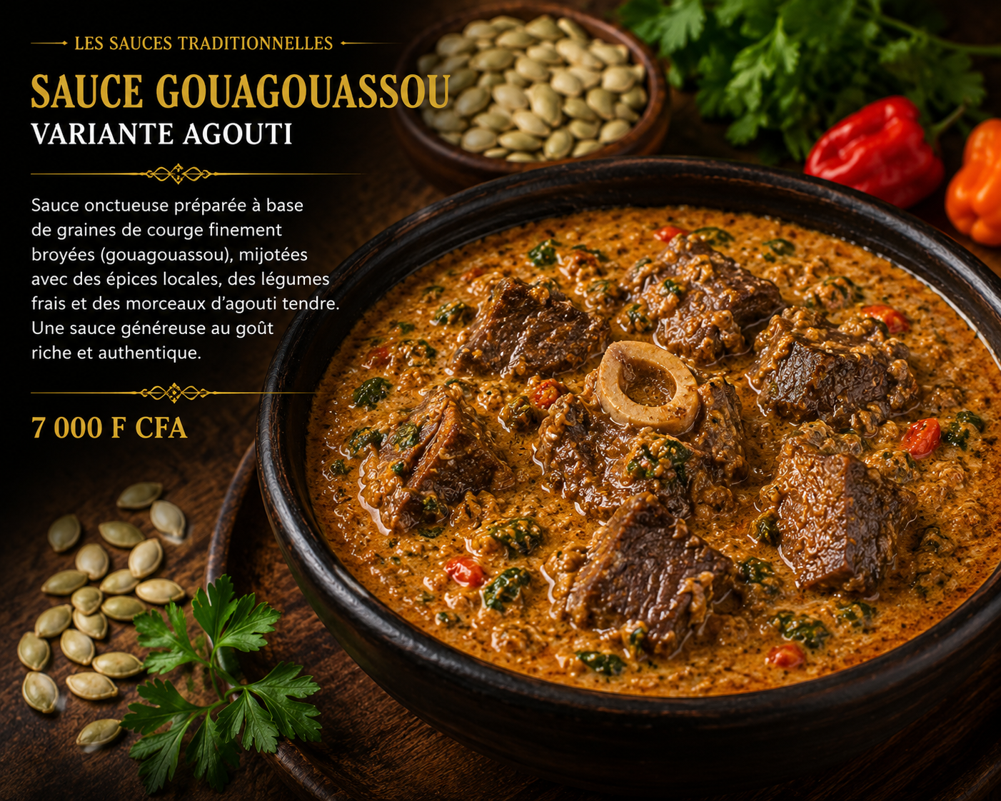 Sauce gouagouassou - Agouti