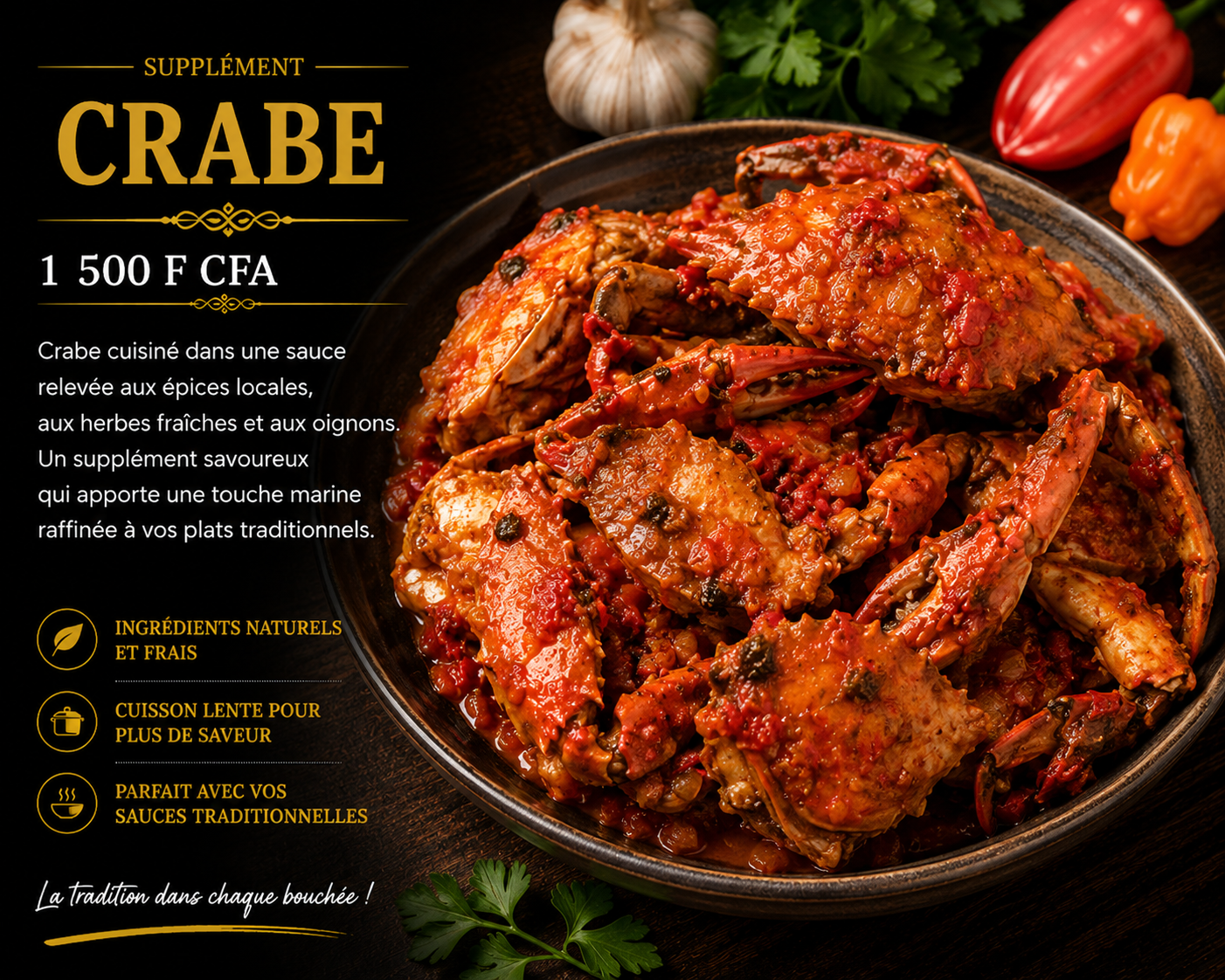 Supplément crabe