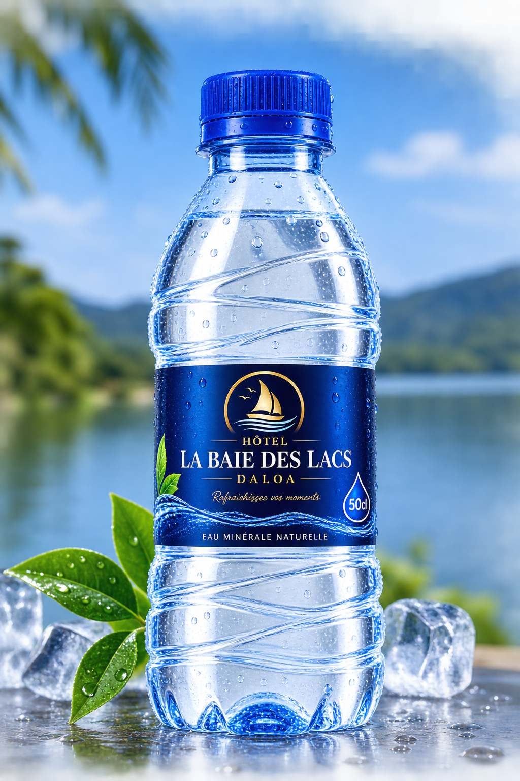 Petite bouteille d’eau minérale